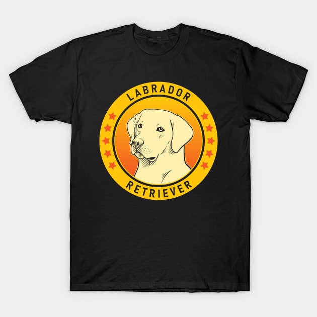 Labrador Retriever Dog Portrait T-Shirt by millersye